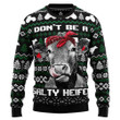 Cow Heifer Christmas Unisex Crewneck Sweater - Ugly Christmas Sweater