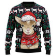 Cute Goat Christmas Graphic Sweater - Ugly Christmas Sweater - Unisex Sweater Xmas Outfit