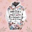 Born To Be A Stay At Home Dog Mom Fleece Zip Hoodie | For Men And Women | HC1352