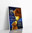 Bear Canvas To Son From Mom Never Forget That I Love You I Hope You Belive In Yourself Vertical Canvas Dhg 1119 | PB Canvas