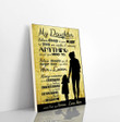Family Vertical Canvas From Mom To Daughter Believe Deep In Your Heart That You Are Capable Of Achiving Vertical Canvas Dhg 791 | PB Canvas