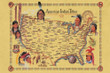 American Indian Tribes At Time Of Columbus Arrival Map Canvas Canvas Print 2 | PB Canvas