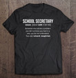 school-secretary-definition-best-cool-gift-t-shirt