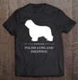 polish-lowland-sheepdog-white-silhouette-t-shirt