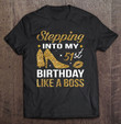 stepping-into-my-51st-birthday-like-a-boss-funny-chapter-51-ver2-t-shirt