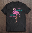 flamingo-with-glasses-dont-make-me-put-my-foot-down-t-shirt