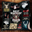 best-buckin-dad-ever-deer-hunting-ah-quilt-derqdb