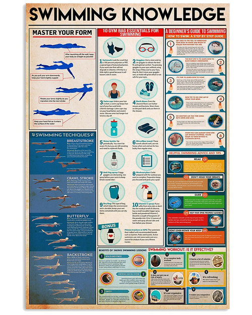 Swimming Knowledge Canvas Print 2 | PB Canvas