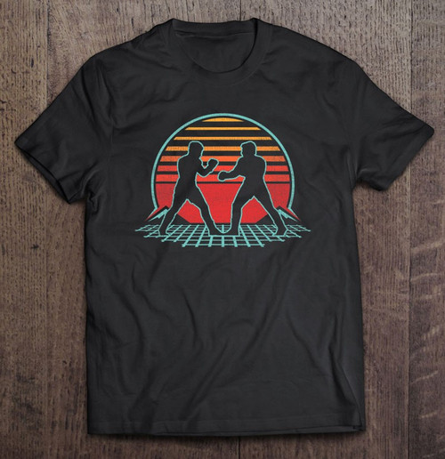 Boxing Retro Vintage 80s Style Gift T-shirt