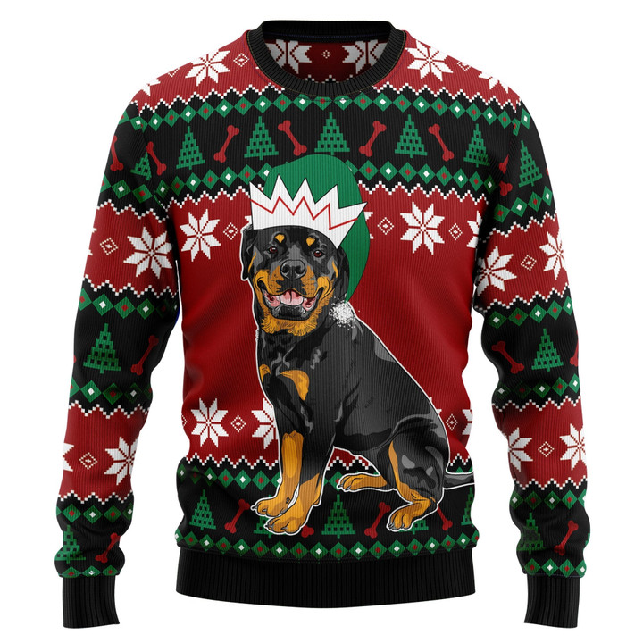 Rottweiler Cute Ugly Christmas Sweater - Christmas Outfits Gift
