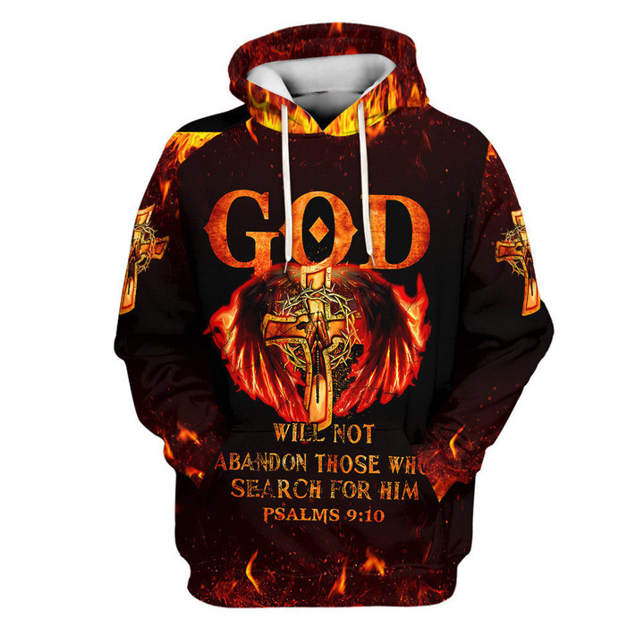 God Will Not Abandon Those Who Search For Him Hoodies Men & Women Christian Hoodie 3D Printed Hoodie