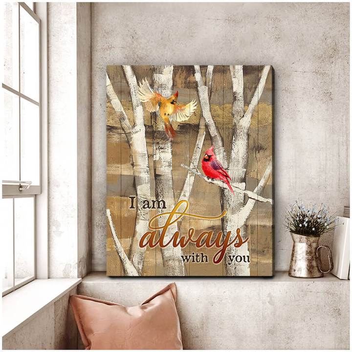 Canvas Cardinal I Am Always With You Dhg 1550 | PB Canvas