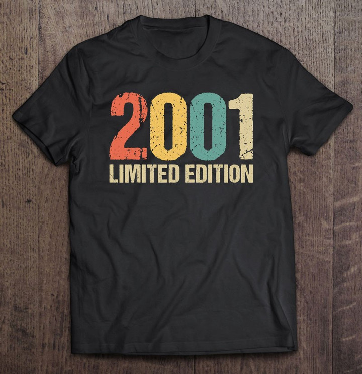 20th-birthday-boys-girls-20-years-bday-funny-gift-year-2001-ver2-t-shirt
