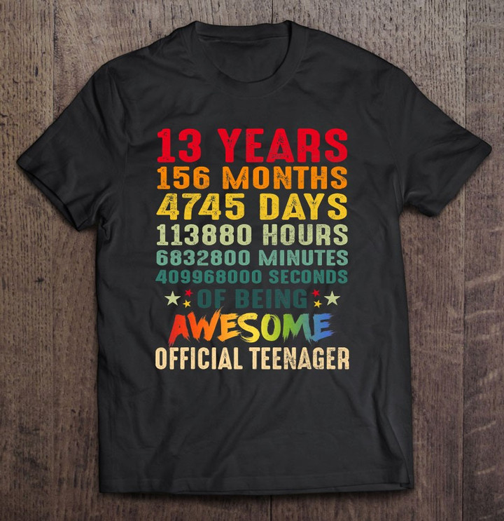 13th-birthday-gift-13-years-old-being-official-teenager-t-shirt