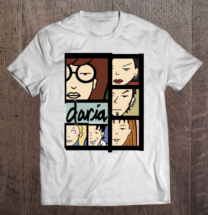 daria-character-panels-logo-t-shirt