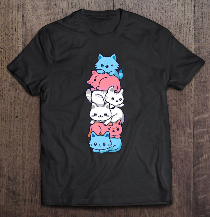 transgender-pride-cat-lgbt-trans-flag-cute-cats-pile-gifts-t-shirt