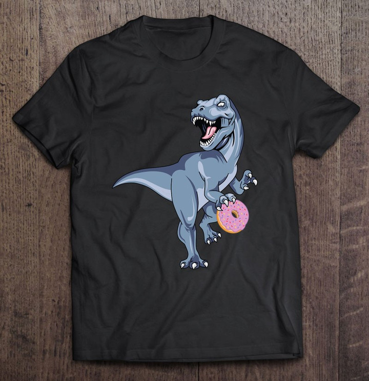 dinosaur-donut-dino-doughnut-halloween-kids-trex-gift-fossil-t-shirt