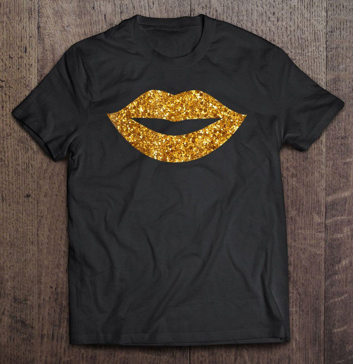 gold-glitter-lip-shirt-gold-glitter-women-girls-t-shirt