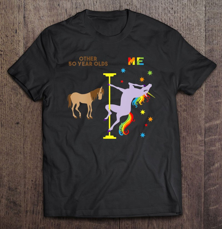 funny-50th-birthday-gift-rainbow-unicorn-50-years-old-t-shirt