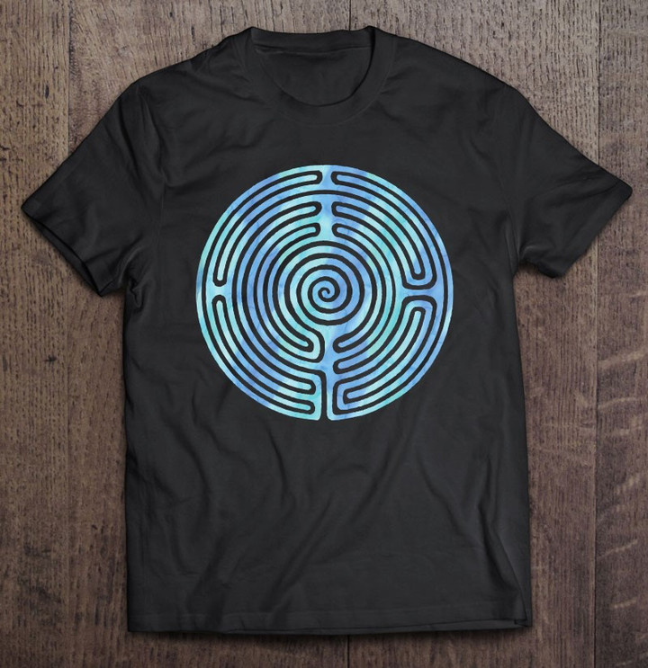 blue-geometric-water-swirl-watercolor-maze-vintage-t-shirt