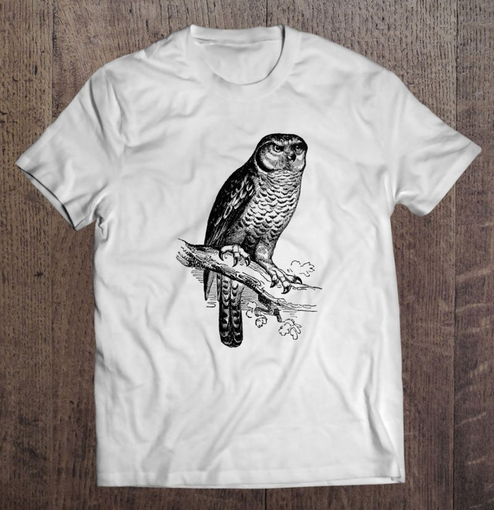 hawk-owl-vintage-bird-print-t-shirt