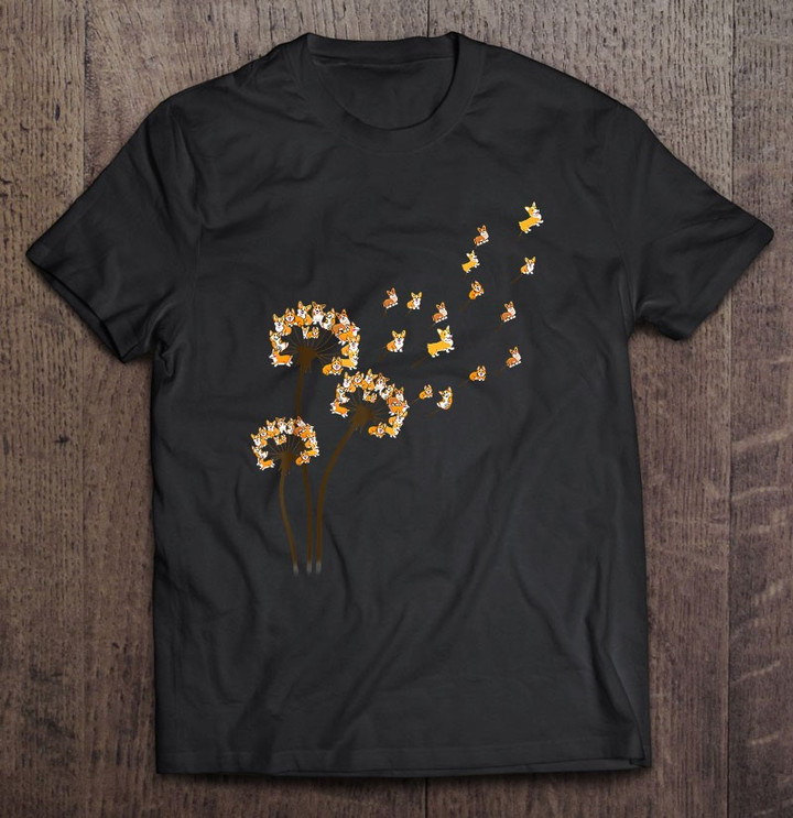 corgi-flower-fly-dandelion-funny-dog-lover-t-shirt