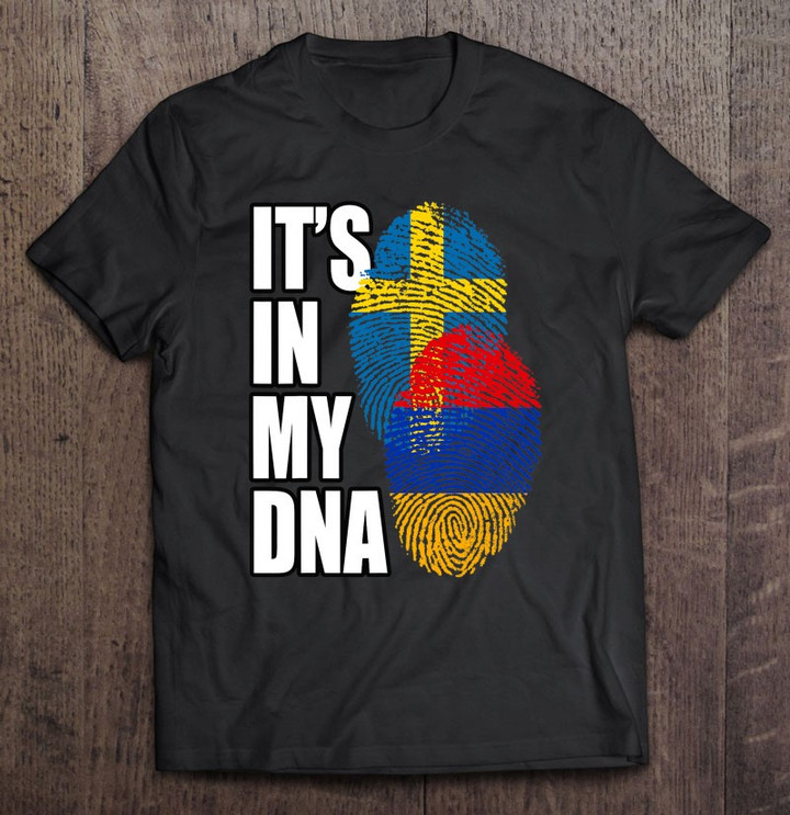 armenian-and-swedish-mix-dna-flag-heritage-t-shirt
