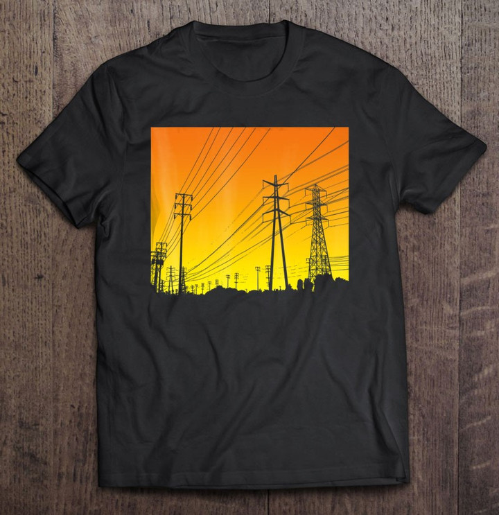 ulility-pole-electric-power-pole-t-shirt