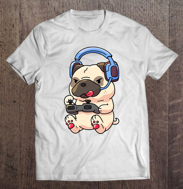 gamer-pug-gaming-pugs-video-game-gift-t-shirt