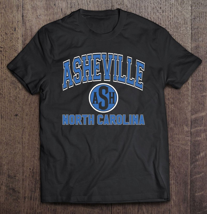 asheville-north-carolina-ash-varsity-style-blue-print-t-shirt