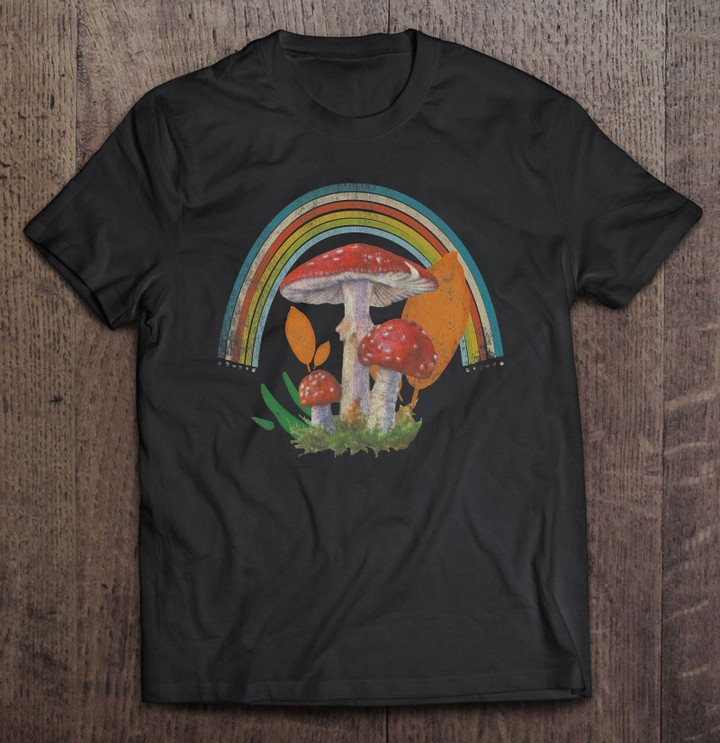 cottagecore-aesthetic-toadstool-mushroom-vintage-t-shirt