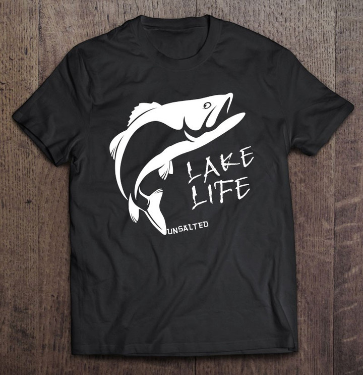 lake-life-unsalted-bass-front-no-salt-no-sharks-t-shirt