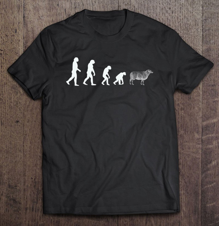 human-evolution-man-sheep-herd-mentality-easily-led-sheeple-t-shirt