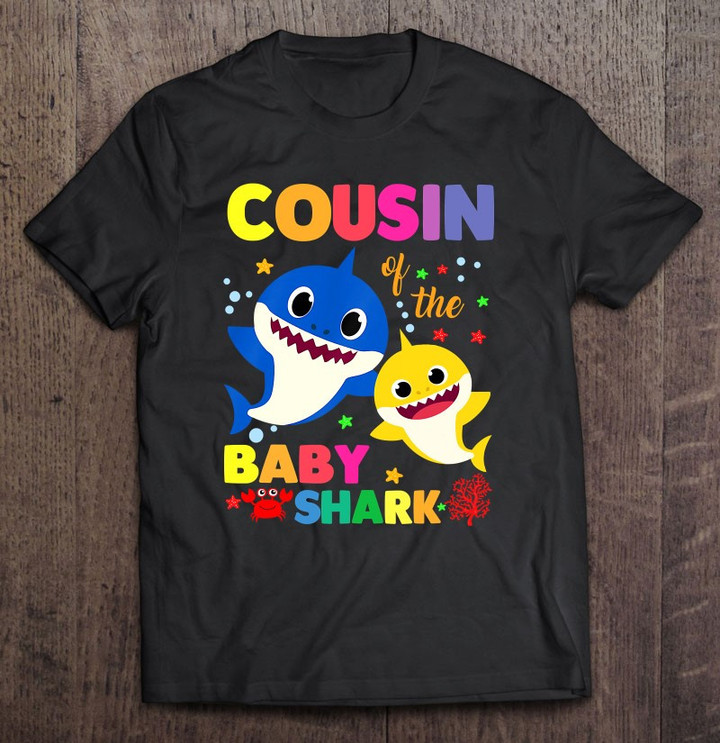 cousin-of-the-baby-shark-birthday-cousin-shark-t-shirt