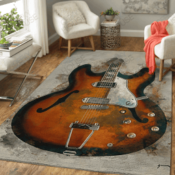 Guitar Area Rug, Music Rugs, Floor Decor