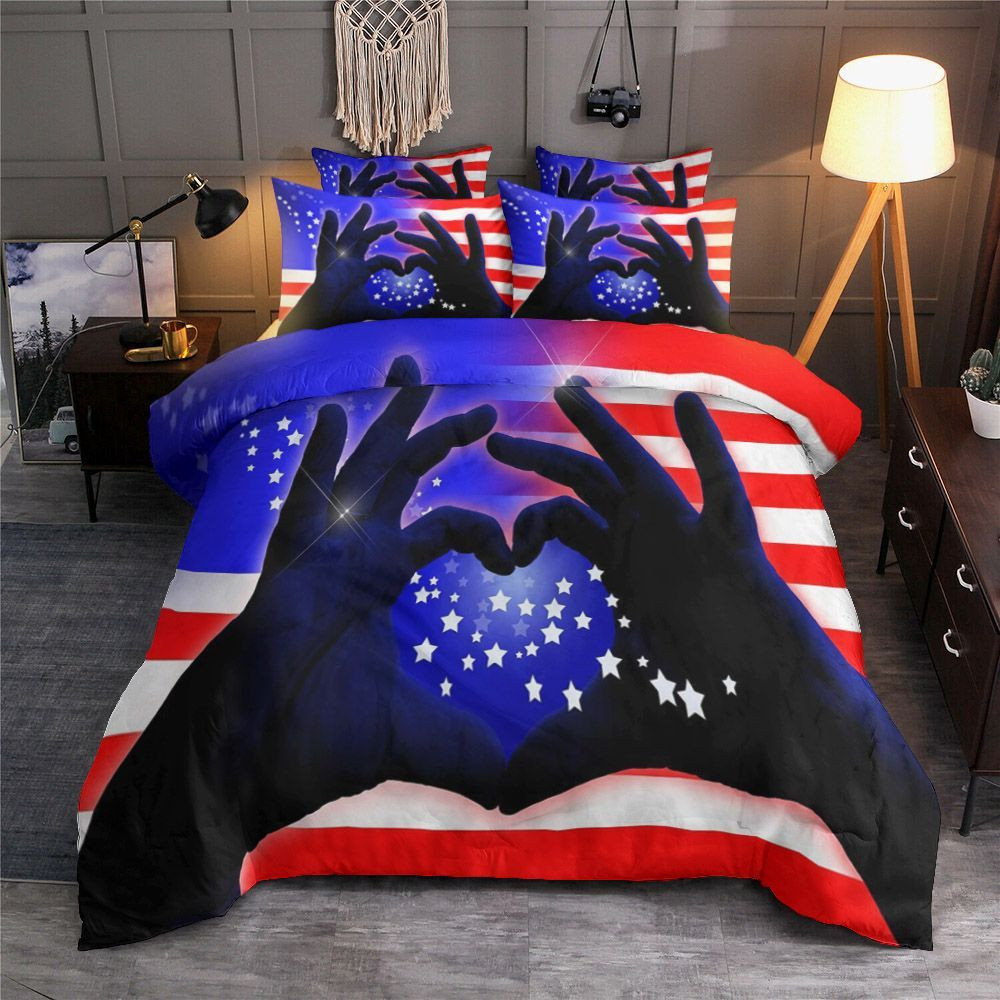 American Flag Valentine s Day HN0701006B Bedding Sets