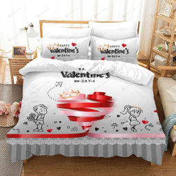 3d Valentineâ€™s Day Boy And Girl Bedding Set Bedroom Decor