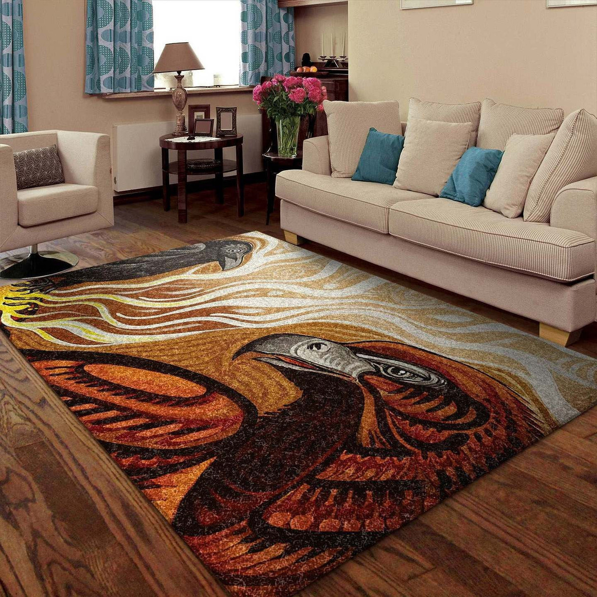 Crows And Eagle AA1910060M Rug