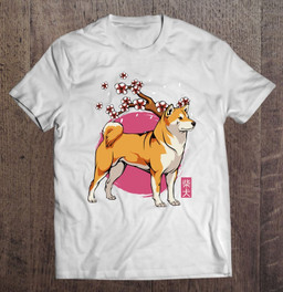 akita-shiba-inu-dog-japanese-cherry-blossom-sakura-flower-t-shirt