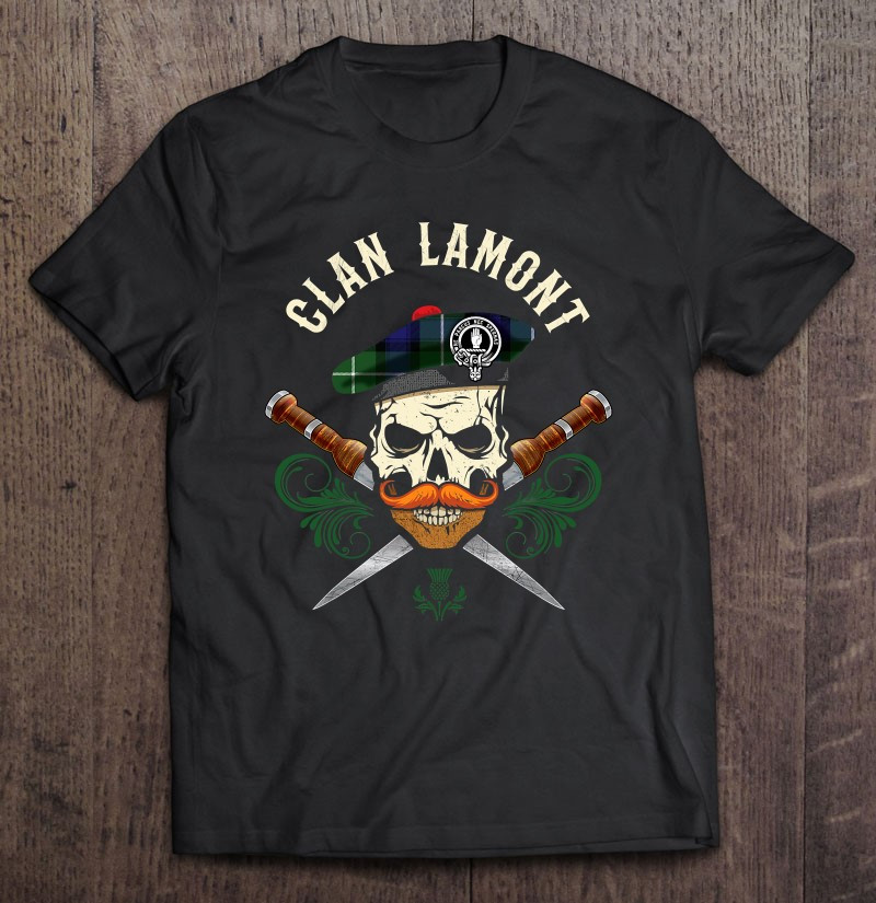 scottish-clan-lamont-bad-ass-skull-with-tam-clan-badge-t-shirt