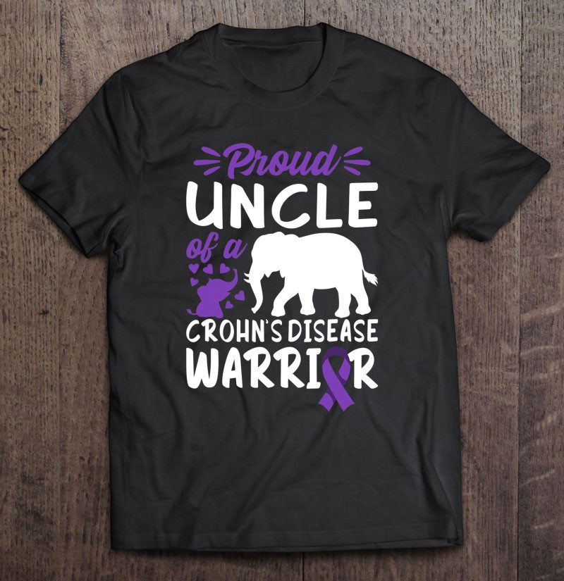 brave-i-uncle-i-crohns-ibd-awareness-ribbon-elephant-t-shirt