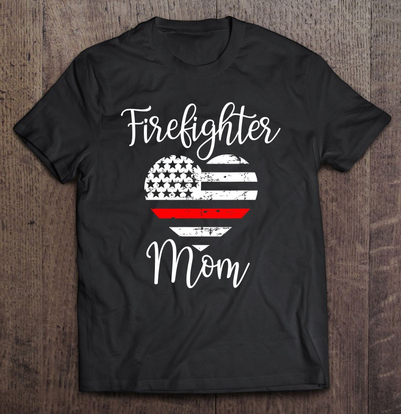 thin-red-line-firefighter-mom-gift-from-fireman-gift-t-shirt