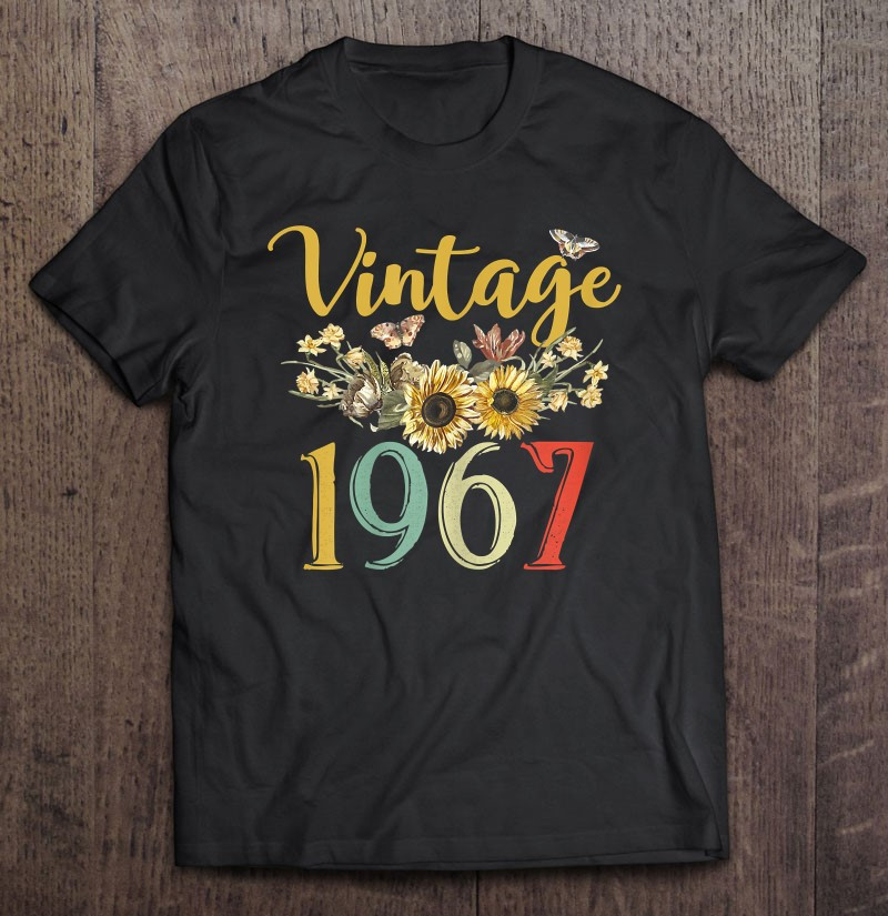 vintage-1967-sunflower-54th-birthday-awesome-since-1967-ver2-t-shirt