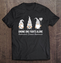 gnome-one-fights-alone-parkinsons-awareness-ribbon-t-shirt