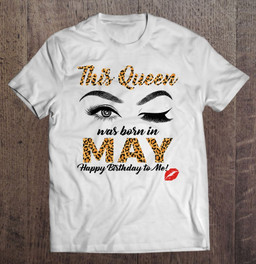 leopard-this-queen-was-born-in-may-t-shirt