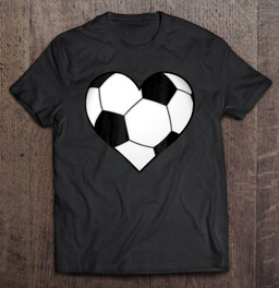 soccer-ball-heart-gift-idea-for-mom-dad-kids-t-shirt