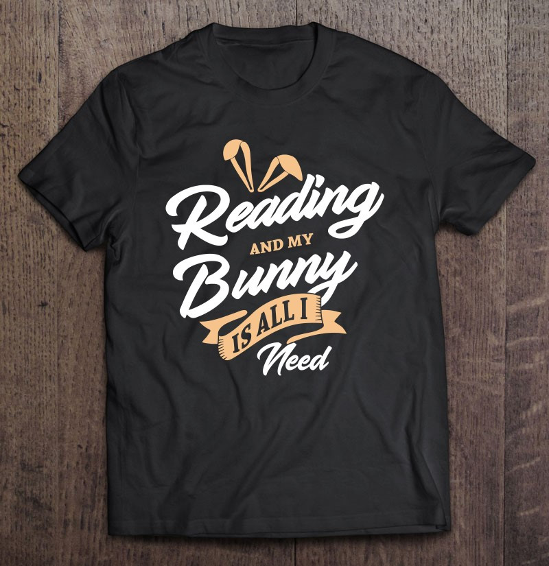 reading-and-bunny-cute-rabbit-book-t-shirt