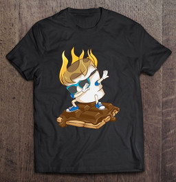 funny-dabbing-marshmallow-smores-cool-camping-dance-gift-t-shirt