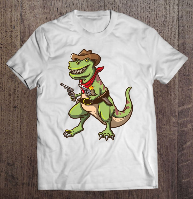 cowboy-t-rex-dinosaur-kids-shirt-wild-west-country-boys-gift-t-shirt