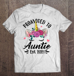 promoted-to-auntie-est-2021-costume-unicorn-gifts-t-shirt